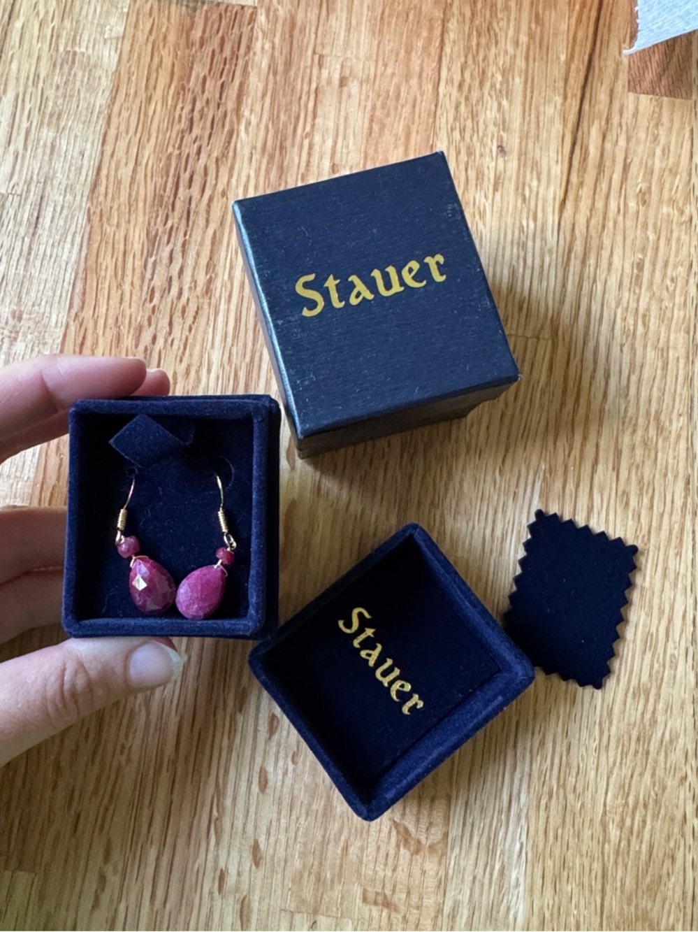 Stauer Forever Ruby Drop Earrings